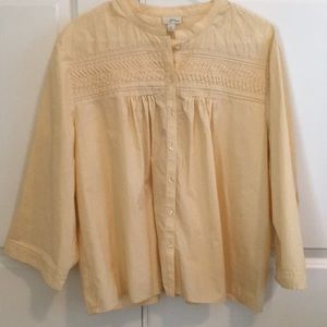 J.Jill yellow blouse